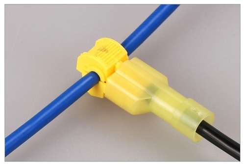 Connector Wire Quick Splice T (Pair) Yellow