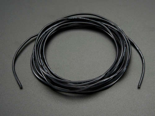 Wire 0.5mm Heat Resistant Silicone (Black) **IN STOCK**