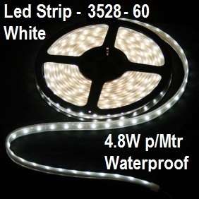 Led Strip Light 3528 Cool White Waterproof **IN STOCK**