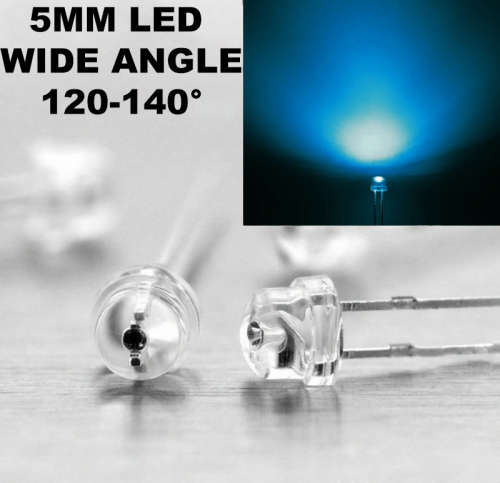 5mm Led Blue Wide Angle **IN STOCK**