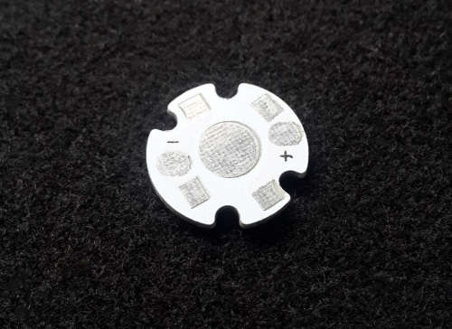 Flashlight Aluminium Base Plate 16mm for Led 1W, 3W or 5W Leds **IN STOCK**