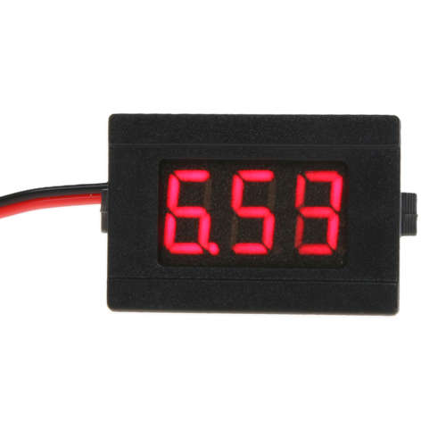 Voltmeter Digital Small Red 4.5-30V DC **IN STOCK**