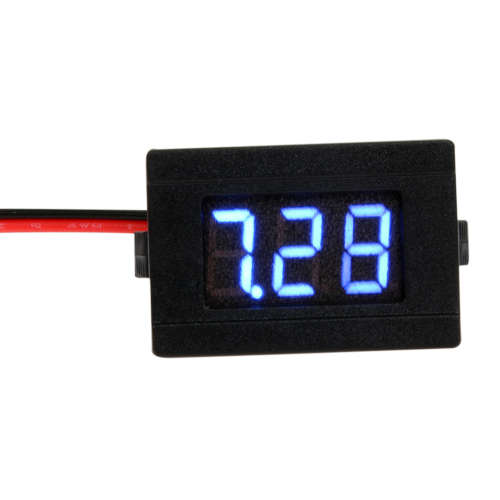 Voltmeter Digital Small Blue 4.5-30V DC **IN STOCK**