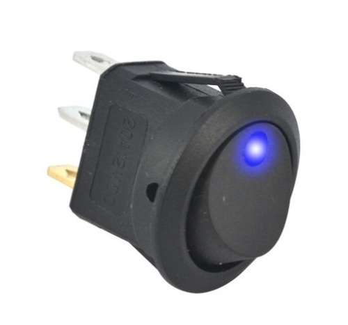 Switch Rocker Button Blue Led 12V  **IN STOCK**