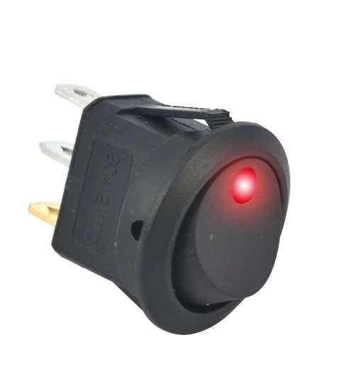 Switch Rocker Button Red Led 12V  **IN STOCK**