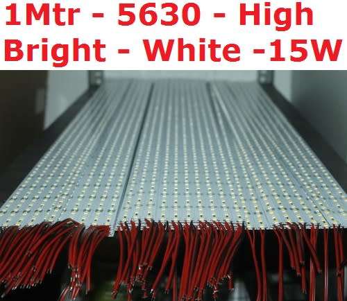 Led Rigid Strip Aluminium 5630 1Mtr High Bright 15W White **IN STOCK**