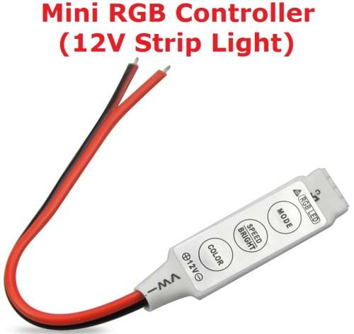 Mini Dimmer Push Button Controller for RGB 12v Strip Light **IN STOCK**