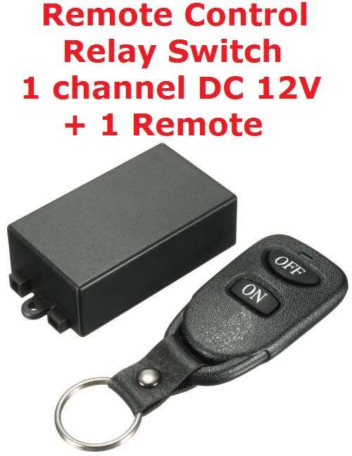 Remote Control Relay Switch 1 channel DC 12V & 1 Remote **IN STOCK**