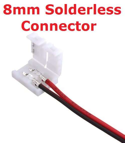 Connector Wire Solderless 8mm Led Strip **IN STOCK**