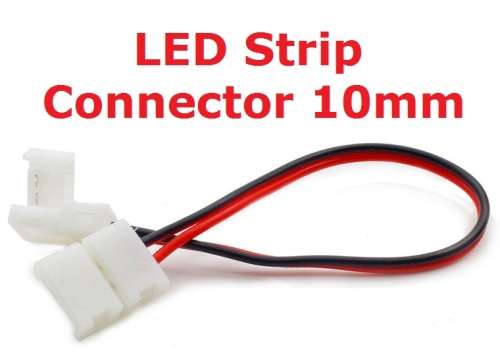 Connector Led Strip Wire 10mm (Clip on to Clip on) **IN STOCK**