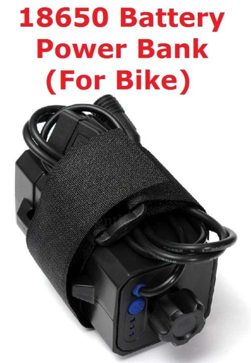 Battery 18650 4pc Power Bank with USB Lead For Bike **IN STOCK**