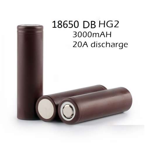 Battery 3.7V Li-ion DB HG2 18650 High Drain 20A 3000mA  **IN STOCK**