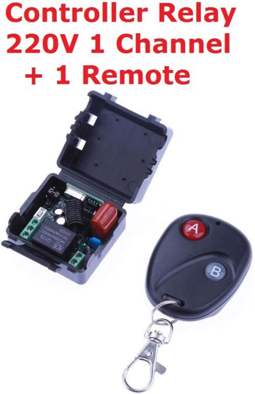 Controller Relay 220V 1 Channel + 1 Remote (2 But) 315mhz **IN STOCK**