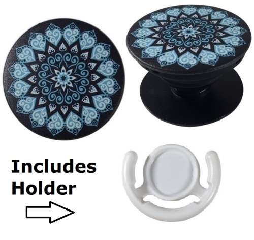 Cell Phone Finger Holder - Black/Green **IN STOCK**