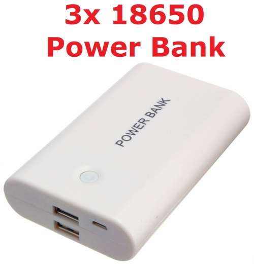 Battery Li-ion 18650 Power Bank 3x Battery Dual USB **IN STOCK**
