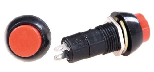 Switch Push Button Momentary 12mm Red **IN STOCK**