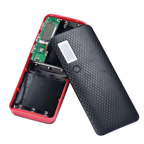 Battery Li-ion 18650 Power Bank 5x Battery USB Black/Red **IN STOCK**