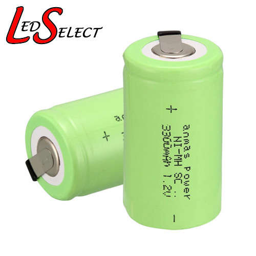 Battery 1.2V Sub-C NIMH 3000mAh **IN STOCK**
