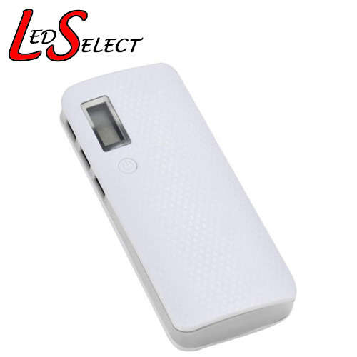 Battery Li-ion 18650 Power Bank 5x Battery USB White **IN STOCK**