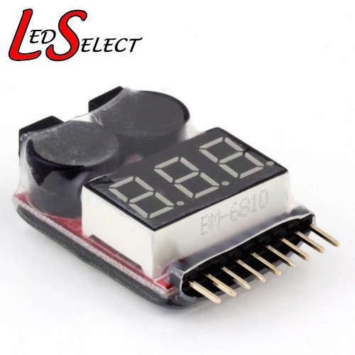 Battery 18650 Voltage Tester 1-8S 9 Pin Buzzer **LOCAL STOCK**