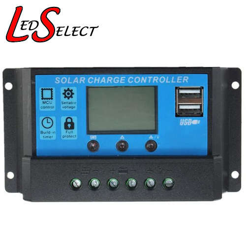Solar Charge Controller Solar Regulator 12/24V 30A with Display & USB **IN STOCK**