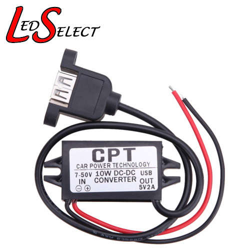 Battery Charger Car Box 12V to 5V 5A Single USB Panel **IN STOCK**