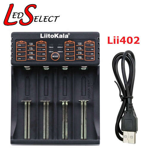 Battery Charger 18650 3.7V Lithium 18650 Liitokala Lii402 **LOCAL STOCK**