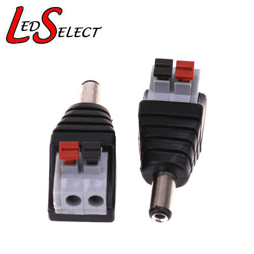 5.5 x 2.1mm Male Push Connector DC Plug **IN STOCK**