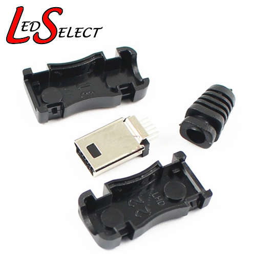 Connector 5 Pin Mini USB Plug DIY 4pc **LOCAL STOCK**