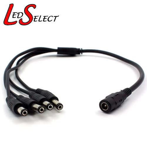 Connector Cable 2.1mm Splitter (1xFe to 4xMale) **IN STOCK**