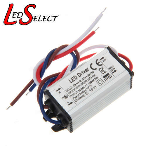 Driver 1W for (6 to 10) 1W Leds 220V Waterproof **IN STOCK**