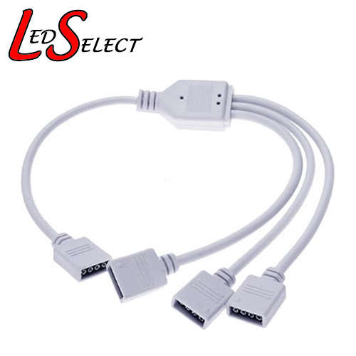 Connector RGB 4 Pin Led Strip Splitter (1 into 3) **IN STOCK**