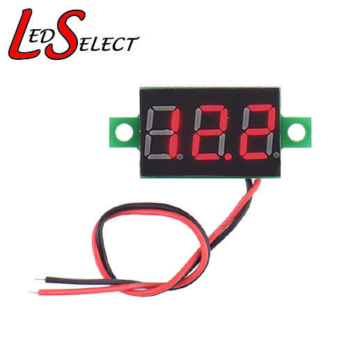 Voltmeter 4.5 - 30V DC 2 Wire (Red LED) **IN STOCK**
