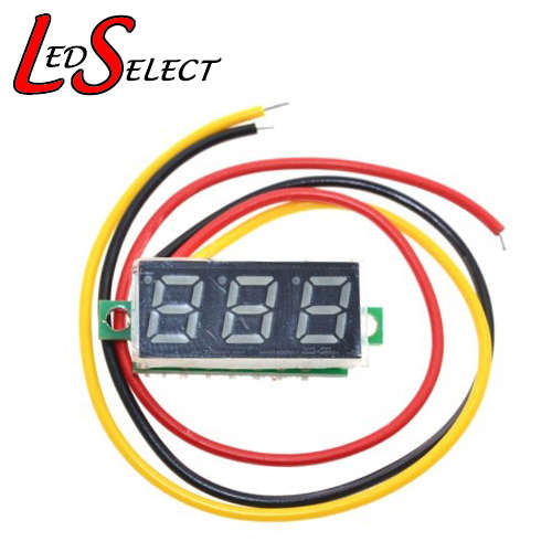 Voltmeter 0-100V 3 Wire Red Colour **IN STOCK**