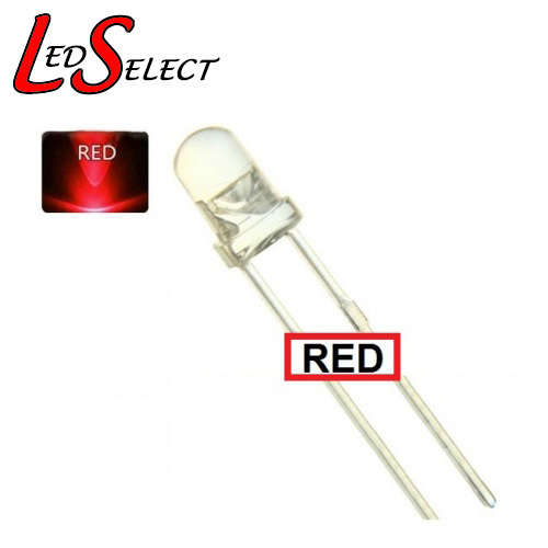 5mm Led Red Water Clear **IN STOCK**