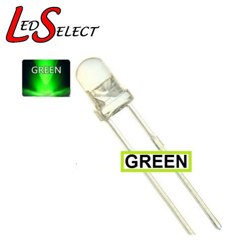 5mm Led Green Water Clear **LOCAL STOCK**