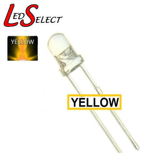 Led 5mm Yellow Water Clear **IN STOCK**