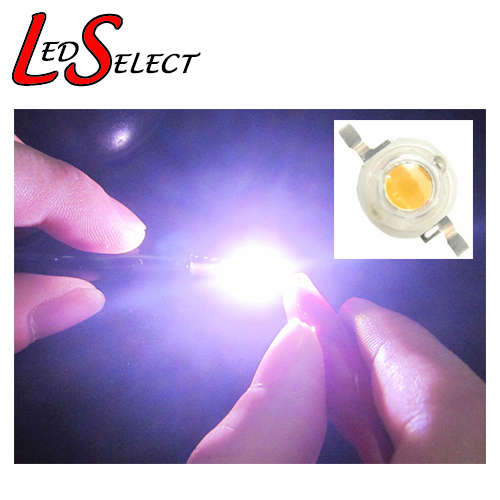 Led 3W WHITE Full Spectrum Plant Grow Light Chip 380-780nm (NEW!) **LOCAL STOCK**