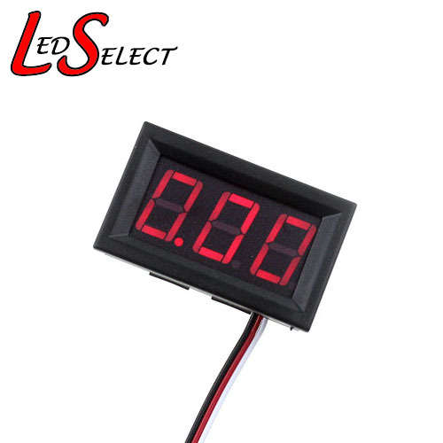 Voltmeter Digital Red 0-30V DC **IN STOCK**