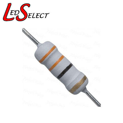 Resistor (33 Ohm - 3W)  for 1x 1W Led **IN STOCK**