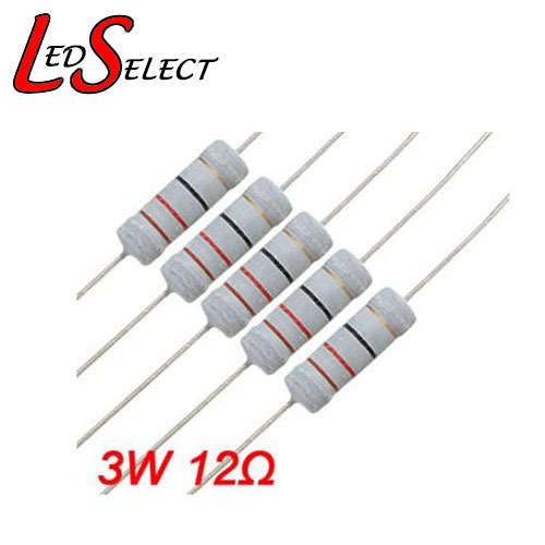 Resistor (12 Ohm - 3W)  for 1x 3W Led **IN STOCK**