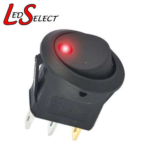 Switch Rocker Button Red Illuminated Led 12V **LOCAL STOCK**
