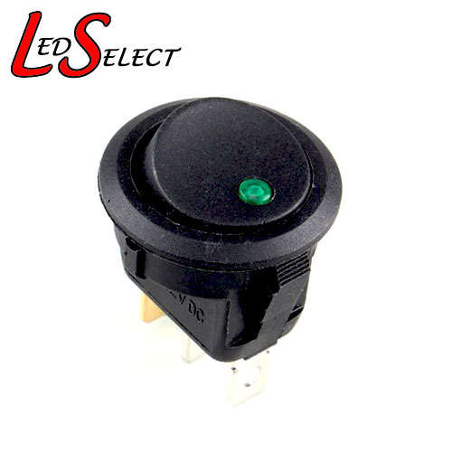 Switch Rocker Button Illuminated Green Led 12V **LOCAL STOCK**