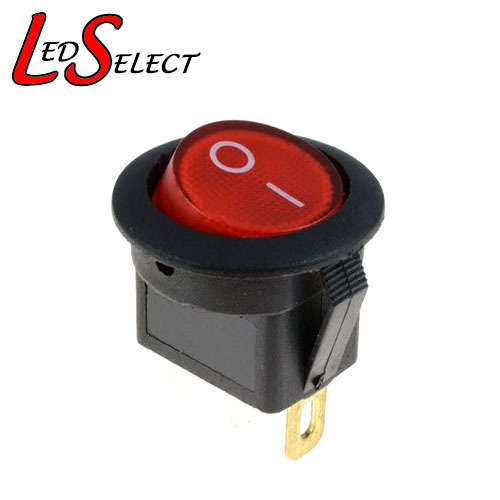 Switch Rocker Red Illuminated 20mm 220V AC **LOCAL STOCK**
