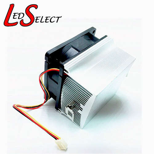 Aluminium Heatsink Cooling Fan for 100W LED 12V Square **LOCAL STOCK**