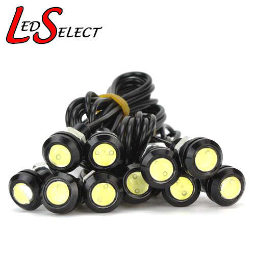 Car Daylight Running Led Lights 3W - Cool White (Black Body) **LOCAL STOCK**
