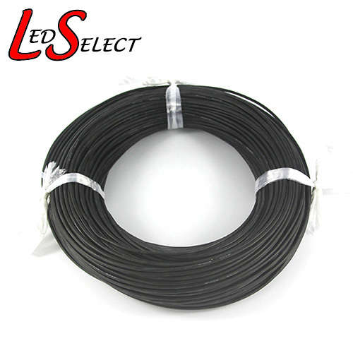 Wire 0.5mm Heat Resistant Silicone (Black) **IN STOCK**