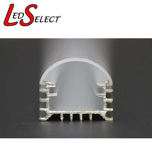 Aluminium Channel 1000mm with Frosted cover & 2x end caps **LOCAL STOCK**