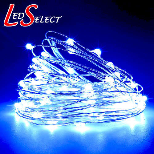 Fairy LED Lights Waterproof Blue 12V 10mtr **IN STOCK**