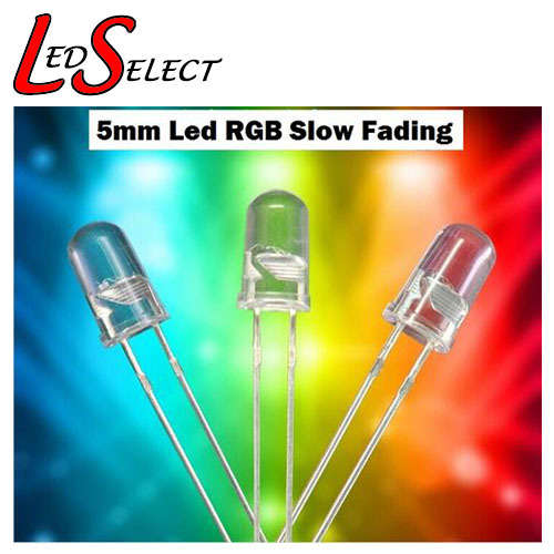 5mm Led RGB Fast Fading (Red Green Blue Yellow Pink White) **IN STOCK**